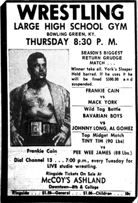 Frankie Cain in Bowling Green